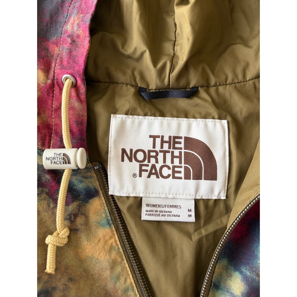 The North Face Womens WindWall Tie Dye Hooded Jacket Multicolor Medium Full Zip - Picture 3 of 9